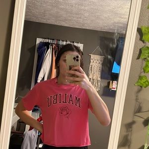 Pink Malibu crop top